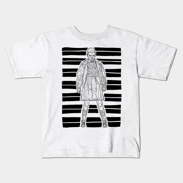 Eleven stripes Kids T-Shirt by RageInkAge